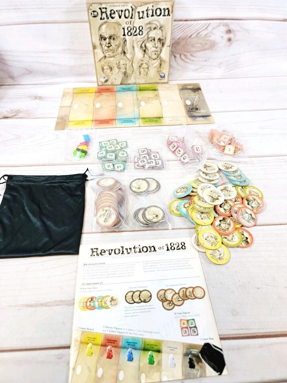 Revolution of 1828 Board Game 2 Player Game - Renegade - Complete